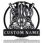 personalized us army helicopter us flag sign aircraft hangar pilot name sign airforce patriotic decor gift custom metal sign 0