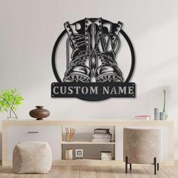 personalized us army helicopter us flag sign aircraft hangar pilot name sign airforce patriotic decor gift custom metal sign 2
