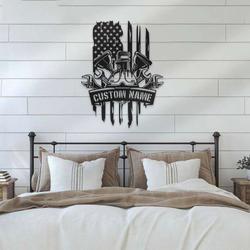 personalized us flag plumbing tool sign american plumber name sign tools custom metal signs workshop decor repairman gifts 1