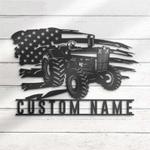 personalized us tractor driver sign farm tractor custom metal signs farmhouse sign farmer trucker gifts 0