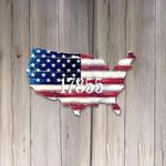 personalized usa flag patriotic house number plaque independence day veteran day patriotic decor custom metal sign 0