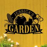 personalized vegetable corn tomato carrot eggplant garden decorative custom metal sign 0