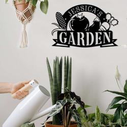 personalized vegetable corn tomato carrot eggplant garden decorative custom metal sign 1