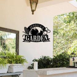 personalized vegetable corn tomato carrot eggplant garden decorative custom metal sign 3