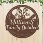 personalized vegetable garden grown with care and love decorative custom metal sign 0