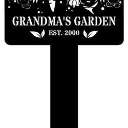 Personalized Vegetable Garden Yard Stakes Decorative Custom Metal Wall Art Housewarming Gift