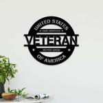 personalized veteran sign our service never ends us army independence day veteran day patriotic decor gift custom metal sign 0