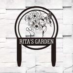 personalized watering can flower hummingbird garden decorative custom metal sign 0