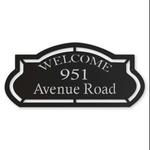 personalized welcome address sign house number plaque custom metal sign 0