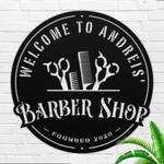 personalized welcome sign barber shop established sign hair cutter sign barber gifts hair salon decor 0