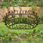 personalized welcome to the garden decorative custom metal sign 0