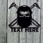 personalized welder blacksmith wall art for home room custom metal sign 0