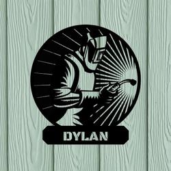 personalized welder blacksmith welding home decor custom metal sign 1