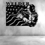 personalized welder blacksmith welding wall art for home office custom metal sign 0