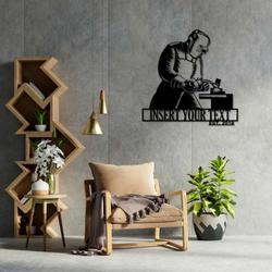 personalized welder ironworker last name custom metal sign 3