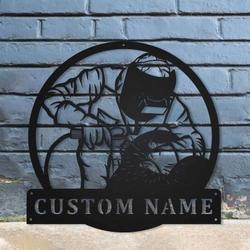 personalized welder welding monogram man cave home decor custom metal sign 1