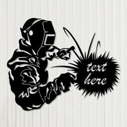 personalized welder welding wall art for home custom metal sign 2
