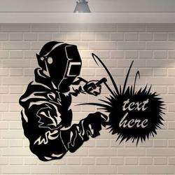 personalized welder welding wall art for home custom metal sign 3