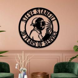 personalized welder year of service retirement gift custom metal sign 1
