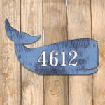 personalized whale house number sign custom address sign home outdoor decor 0