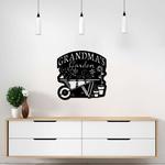 personalized wheelbarrow flower pot garden decorative custom metal sign 0