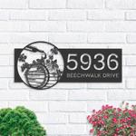 personalized wine barrel bottle grapes address sign house number plaque custom metal sign 0