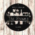 personalized wine cellar metal wall art sign custom bar wall sign for home decor and bar decorations 0