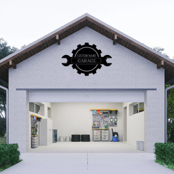 personalized workshop metal wall art custom garage name signs car mechanic repair 2