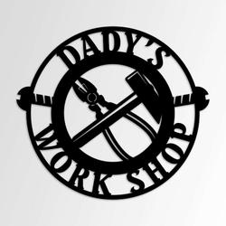 personalized workshop sign garage sign gifts for dad man cave decor housewarming gifts 2