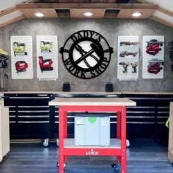 personalized workshop sign garage sign gifts for dad man cave decor housewarming gifts 4