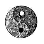 personalized yin yang sun moon boho yoga studio home decor custom metal sign 0