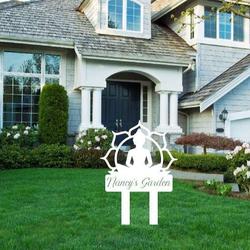 personalized yoga garden stake home decor custom metal sign 1