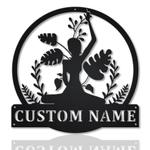 personalized yoga metal name sign yoga room decor gift for yoga lover 0