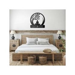 personalized yoga post tree namaste yoga studio sister aunt yogi gift home decor custom metal sign 1