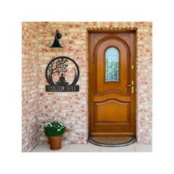 personalized yoga post tree namaste yoga studio sister aunt yogi gift home decor custom metal sign 2
