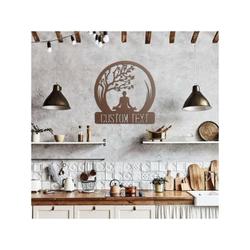personalized yoga post tree namaste yoga studio sister aunt yogi gift home decor custom metal sign 3