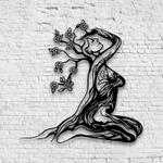 personalized yoga tree girl yoga studio home decor custom metal sign 0
