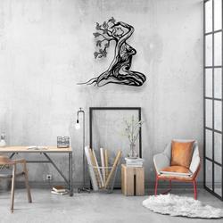 personalized yoga tree girl yoga studio home decor custom metal sign 2