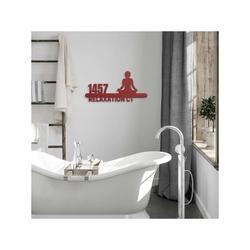 personalized yogi woman doing yoga address sign yoga studio home decor custom metal sign 1