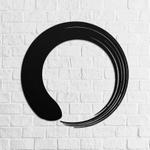 personalized zen circle enso circle yoga studio home decor custom metal sign 0