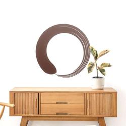 personalized zen circle enso circle yoga studio home decor custom metal sign 1