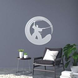 personalized zen circle samurai meditation room yoga studio home decor custom metal sign 2