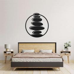 personalized zen stones yoga studio home spiritual decor custom metal sign 3
