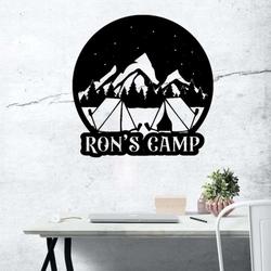pesonalized camp metal sign camper sign campfire sign camping lover sign outdoor decor 2