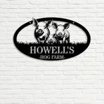 pig farm hog farm custom metal signs gift for farmer 0