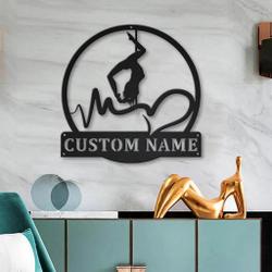 pole dance metal sign personalized metal name signs home decor sport lovers gifts 2