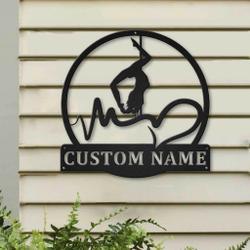 pole dance metal sign personalized metal name signs home decor sport lovers gifts 4
