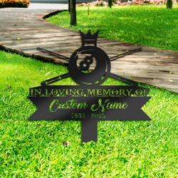 pool billiard snooker grave marker memorial sign with stake sympathy gifts for loss of loved one custom metal signs 1
