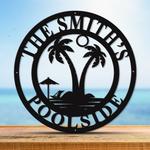 pool metal sign personalized metal signs family swimming pool pool oasis personalized sign patio dcor 0