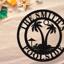 pool metal sign personalized metal signs family swimming pool pool oasis personalized sign patio dcor 2